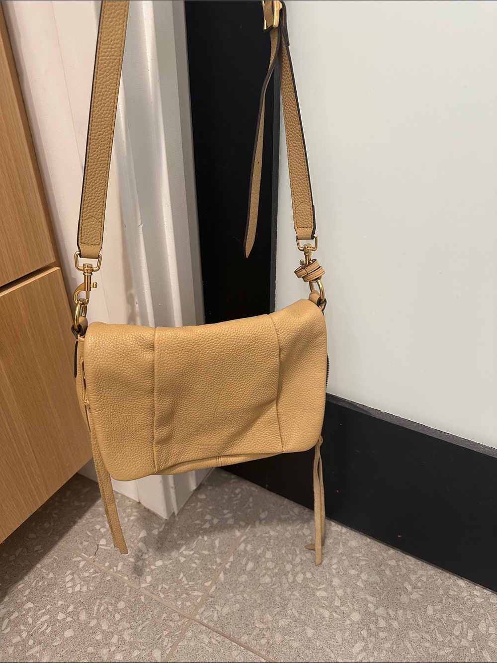 Aimee Kestenberg- Corfu Convertable Shoulder Bag - pebbled leather